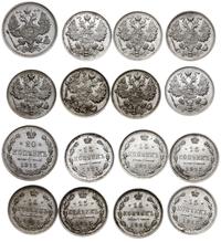 Rosja, zestaw 8 monet, 1915