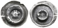 brakteat XIII/XIV w., Smok w lewo, srebro 0.25 g