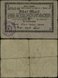 bon na 5 marek ważny od 1.11.1918 do 1.02.1919, 
