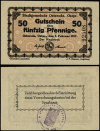 50 fenigów 1.02.1917, numeracja 92508, na stroni