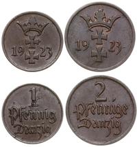 zestaw 2 monet 1923, Berlin, w skład lotu wchodz