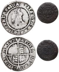 zestaw 2 monet, sześciopensówka 1569 - odmiana z
