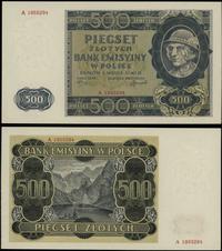 500 złotych 1.03.1940, seria A, numeracja 195529