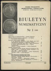 wydawnictwa polskie, zestaw Biuletynów Numizmatycznych z lat 1965-1982