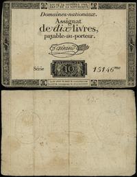 asygnata na 10 liwrów 24.10.1792, seria 10, nume