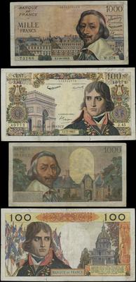 zestaw 2 banknotów, 100 franków, seria J.45 / 40