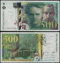 500 franków  1994, seria E, numeracja 028183648,