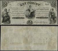 2 forinty 1852, seria F, bez numeracji, niewypeł