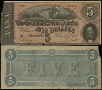 5 dolarów 17.02.1864, VI seria - B, numeracja 23