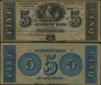 5 dolarów 18..(ok 1850-1860), niewypełniony blan