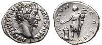 denar 152-153, Rzym, Aw: Głowa cezara w prawo, A