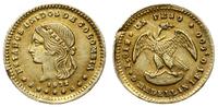 1 peso 1872, Medelin, złoto 1.61 g, niewielkie z