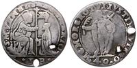 40 soldi (1577), Aw: Swięty Marek na tronie błog