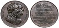 Francja, Medal pamiątkowy z okazji odbudowy pomnika Henryka IV, Aw: Dwa popiersia w..