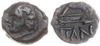 brąz IV-III w. pne, Aw: Głowa Satyra w lewo, Rw: