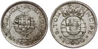 10 escudos 1951, srebro próby '720' 12.35 g, KM 