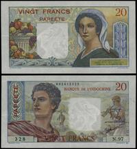 Tahiti, 20 franków, bez daty (1963)