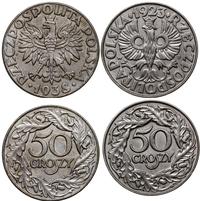 Polska, lot 2 monet 50 groszowych, 1923 i 1938