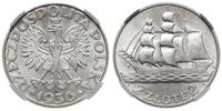2 złote 1936, Warszawa, Żaglowiec, moneta w pude