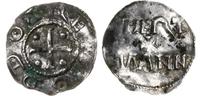 denar 983-1002, Aw: Krzyż grecki z rozszerzonymi