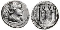 denar 75 pne, Rzym, Aw: Głowa Kupidyna w prawo z