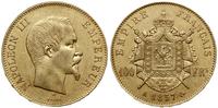 100 franków 1857 A, Paryż, złoto 32.24 g, ładne,