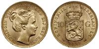 10 guldenów 1898, Utrecht, złoto 6.72 g, nieco r