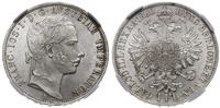 1 floren 1860 A, Wiedeń, moneta w pięknym stanie