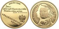 200 złotych 1998, Warszawa, MICKIEWICZ, złoto 15