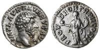 denar 161-162, Rzym, Aw: Głowa Lucjusza Werusa w