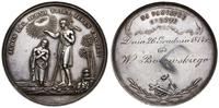 medal chrzcielny 1874, Aw: Święty Jan stojący na