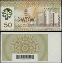 50 - próbny banknot PWPW 2011, seria AA, numerac