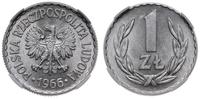 1 złoty 1966, Warszawa, aluminium, moneta w pude