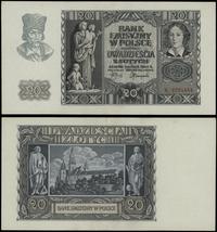 20 złotych 1.03.1940, seria K, numeracja 2701444