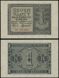 1 złoty 1.08.1941, seria AE, numeracja 7813691, 