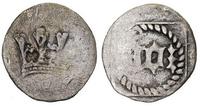 denar 1475-1580, Aw: Gotycki napis gor, Rw: Koro