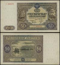 50 złotych 15.05.1946, seria Ł, numeracja 560915