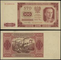100 złotych 1.07.1948, seria CE, numeracja 23854