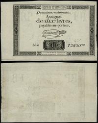 Francja, asygnata na 10 liwrów, 24.10.1792