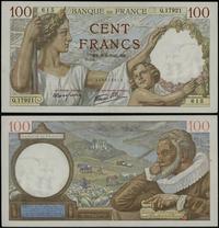 100 franków 9.01.1941, seria Q 17921 / 615, nume