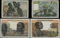zestaw 2 banknotów, Afryka Zachodnia, 100 frankó