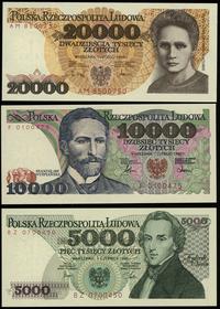 zestaw 3 banknotów, 5.000 złotych 1.06.1982, 10.