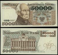 50.000 złotych 1.12.1989, seria AC 6361839, wyśm
