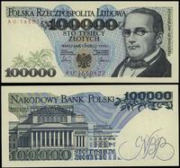 100.000 złotych 1.02.1990, seria AU 1650122, wyś