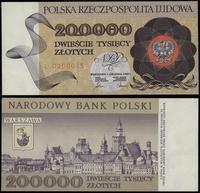 200.000 złotych 1.12.1989, seria L 0200015, wyśm