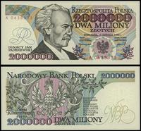 2.000.000 złotych 14.08.1992, seria A 0638333, b