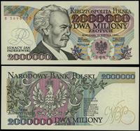 2.000.000 złotych 14.08.1992, seria B 5698705, w