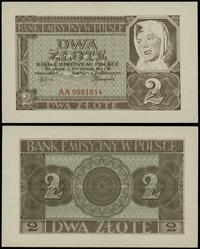 2 złote 1.08.1941, seria AA, numeracja 9981814, 