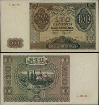 100 złotych 1.08.1941, seria A, numeracja 331456