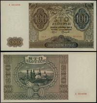 100 złotych 1.08.1941, seria A, numeracja 331455